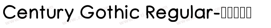 Century Gothic Regular字体转换
